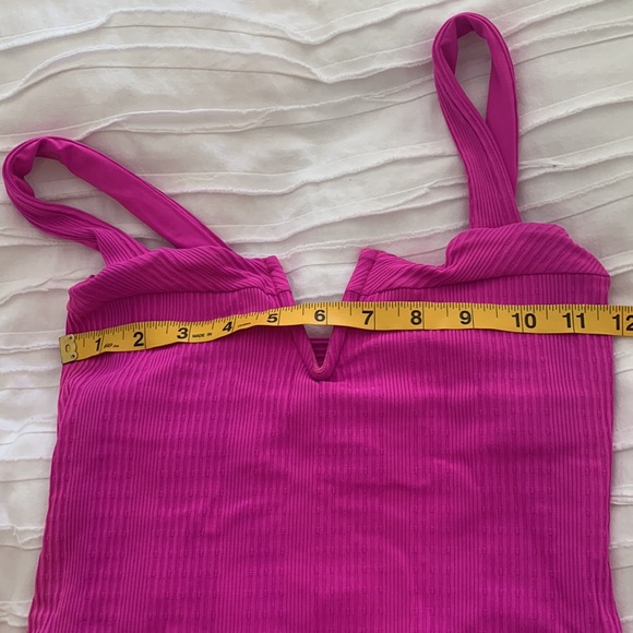 L*Space hot fuschia Lee Lee ribbed one piece swimsuit. Great condition! - Picture 4 of 7